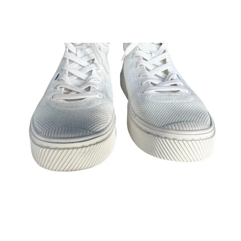 Cariuma 4Ocean Women's Sz 10 Off White Knit High-Top Sneakers Lace Up Casual